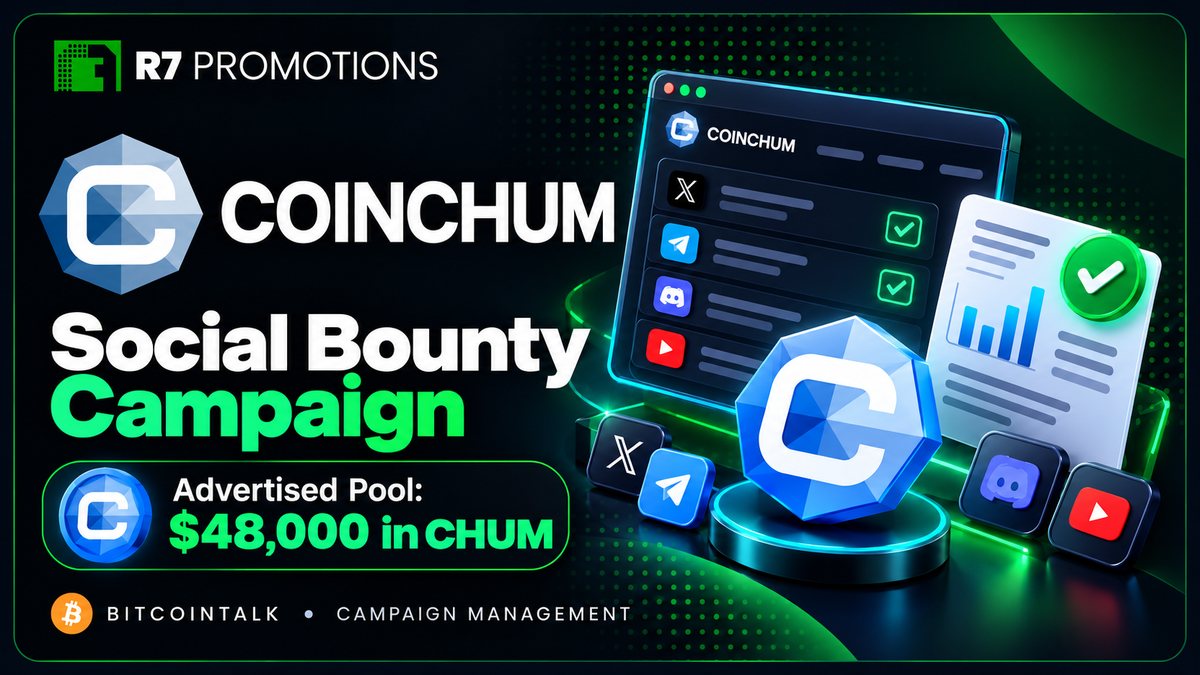 CoinChum Facebook, Twitter and Telegram bounty campaign.