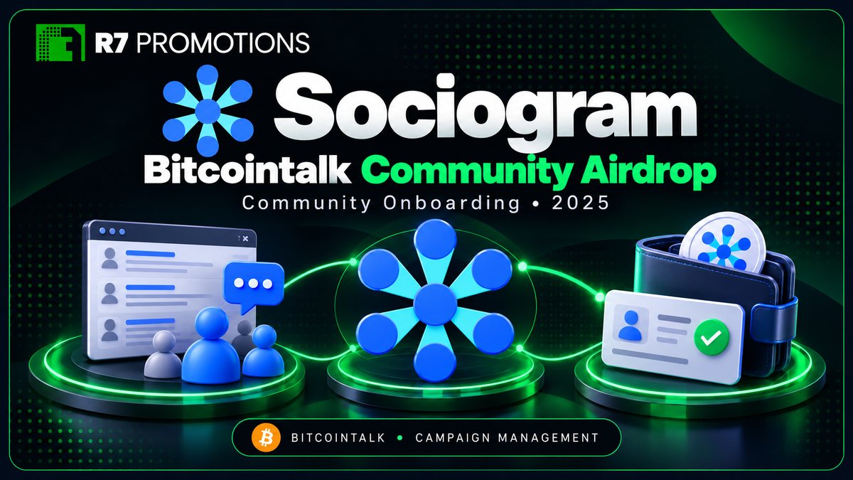 Sociogram airdrop campaign for Bitcointalk OGs.