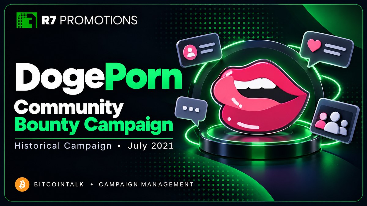 DogePorn bounty campaign archive by R7 Promotions.