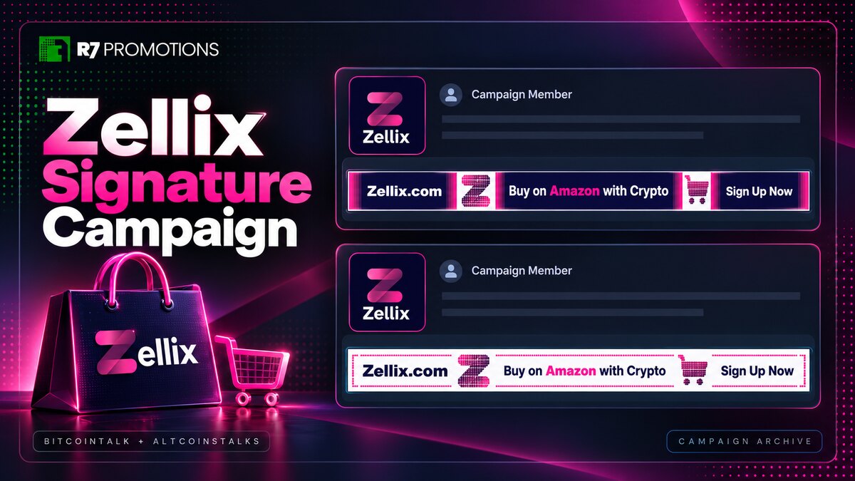 Zellix signature campaign on Bitcointalk and Altcoinstalks.