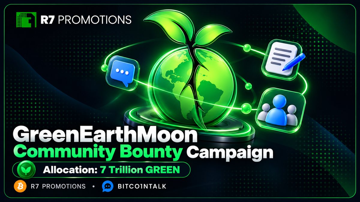 GreenEarthMoon social, article and signature bounty campaign.