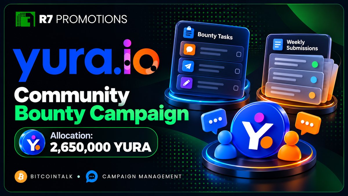 Yura social, article and signature bounty campaign.